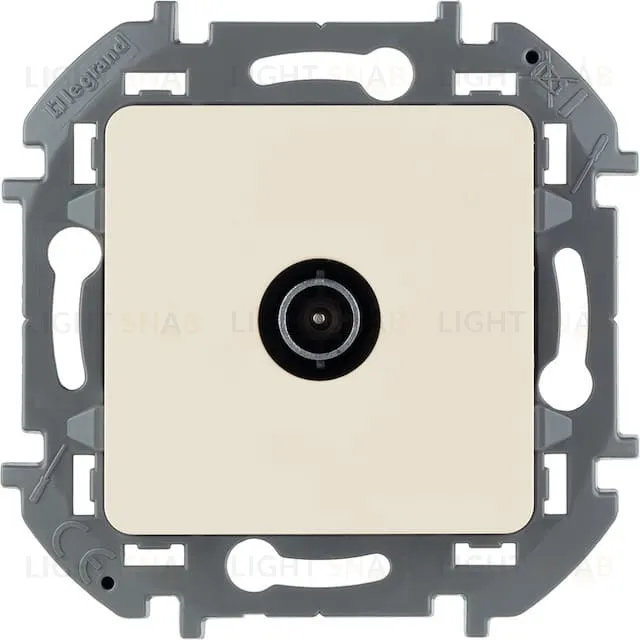 Розетка TV оконечная 10дБ 862 МГц, Daccord (Legrand) INSPIRIA слоновая кость 673871 673871