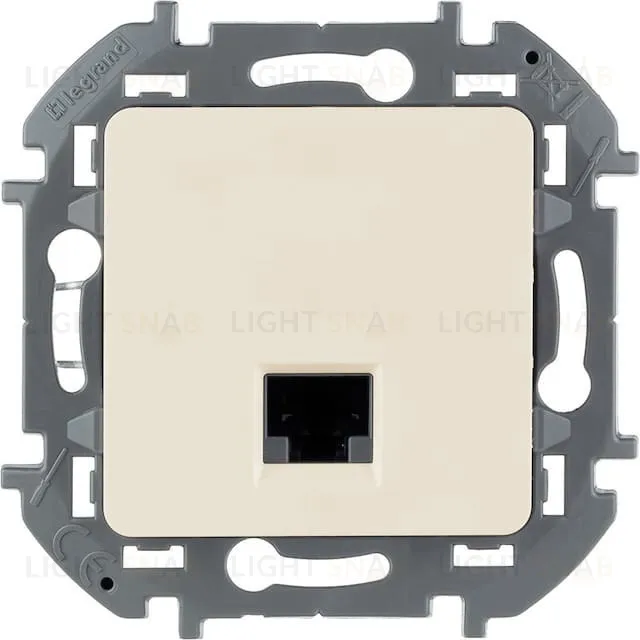Розетка компьютерная одинарная 5 кат, RJ 45, UTP Daccord (Legrand) INSPIRIA, слоновая кость 673826 673826
