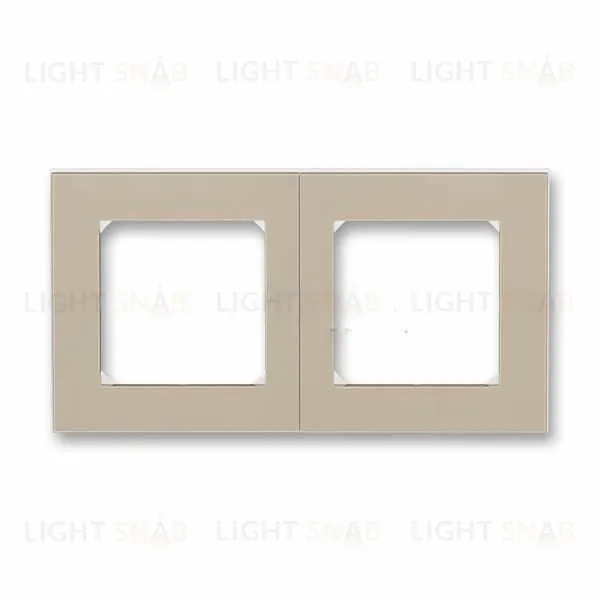 Рамка двойная ABB Levit кофе макиато-белый 2CHH015020A6018 2CHH015020A6018