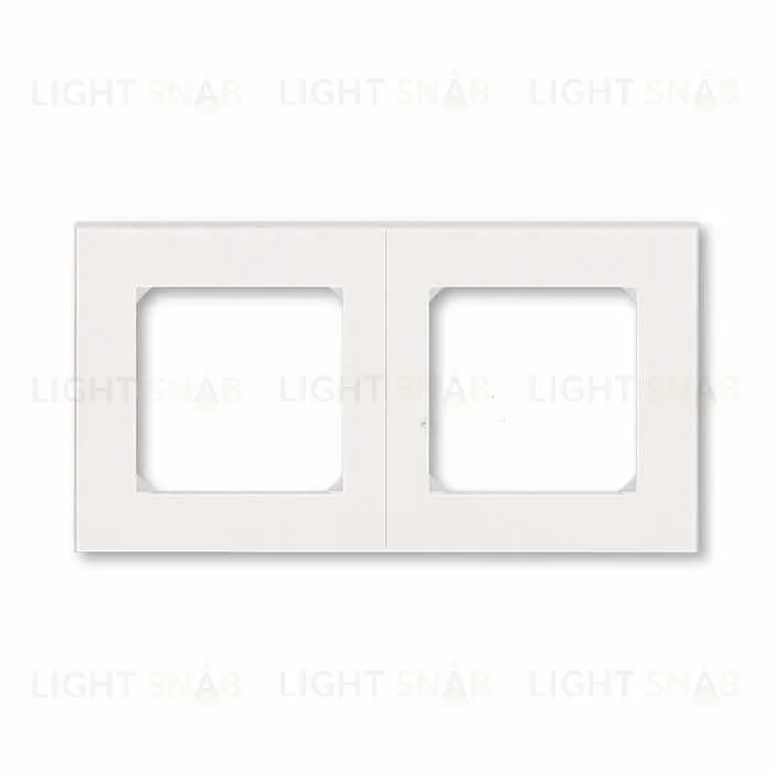 Рамка двойная ABB Levit жемчуг-ледяной 2CHH015020A6068 2CHH015020A6068