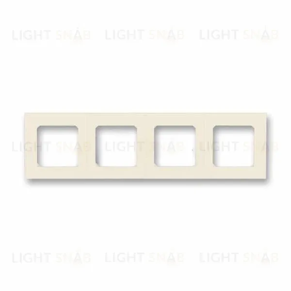 Рамка четверная ABB Levit слоновая кость-белый 2CHH015040A6017 2CHH015040A6017