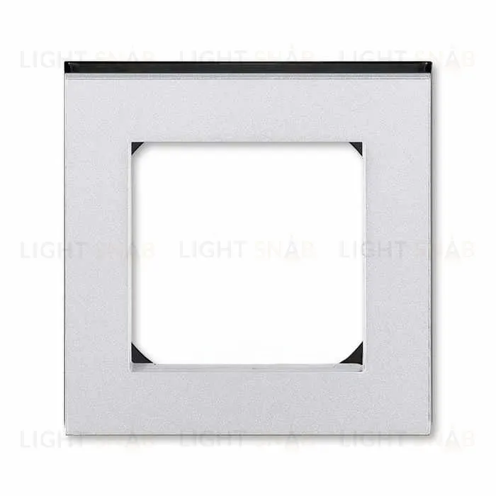 Рамка одинарная ABB Levit серебро-дымчатый чёрный 2CHH015010A6070 2CHH015010A6070