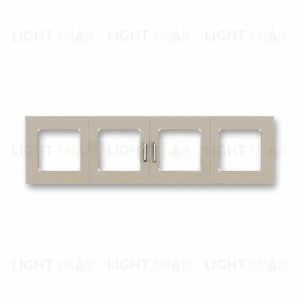 Рамка четверная ABB Levit кофе макиато-белый 2CHH015040A6018 2CHH015040A6018