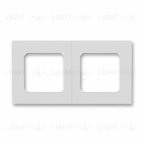 Рамка двойная ABB Levit серый-белый 2CHH015020A6016 2CHH015020A6016