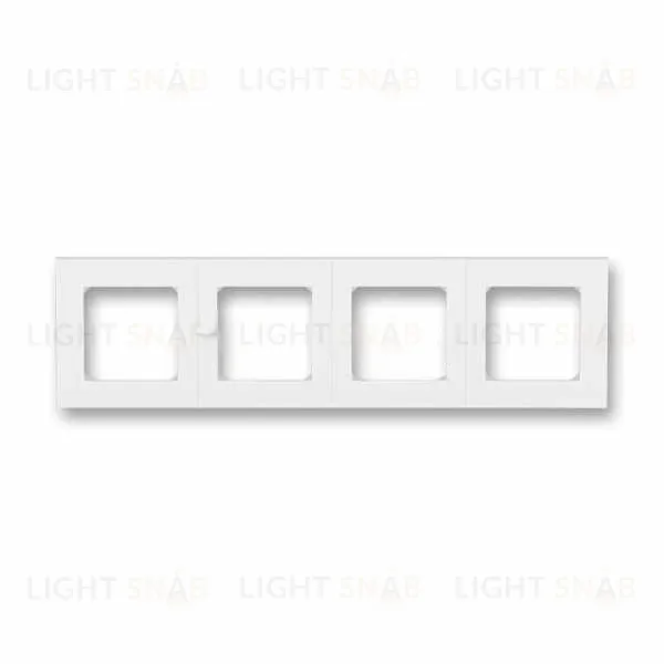 Рамка четверная ABB Levit белый-ледяной 2CHH015040A6001 2CHH015040A6001