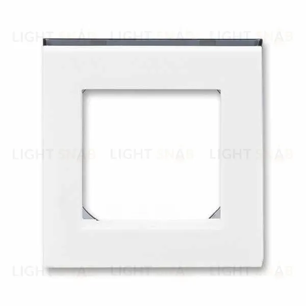 Рамка одинарная ABB Levit белый-дымчатый чёрный 2CHH015010A6062 2CHH015010A6062