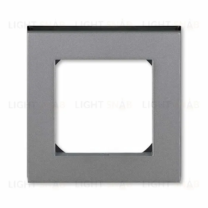 Рамка одинарная ABB Levit сталь-дымчатый чёрный 2CHH015010A6069 2CHH015010A6069