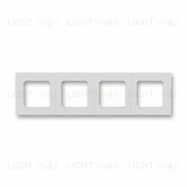 Рамка четверная ABB Levit серый-белый 2CHH015040A6016 2CHH015040A6016
