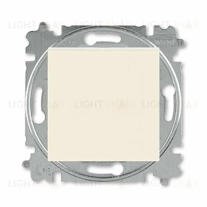 Выключатель одноклавишный ABB Levit, 10 А, слоновая кость-белый 2CHH590145A6017 2CHH590145A6017