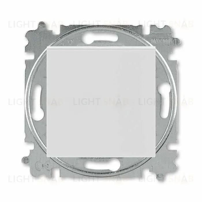 Выключатель одноклавишный ABB Levit, 10 А, серый-белый 2CHH590145A6016 2CHH590145A6016