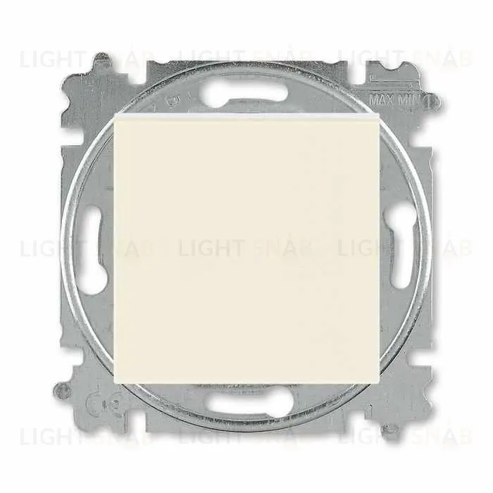 Выключатель одноклавишный перекрестный ABB Levit (из 3-х мест), 10А, слоновая кость-белый 2CHH590745A6017 2CHH590745A6017