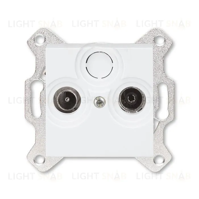 Розетка TV-R оконечная ABB Levit белый 2CHH083503A6003 2CHH083503A6003