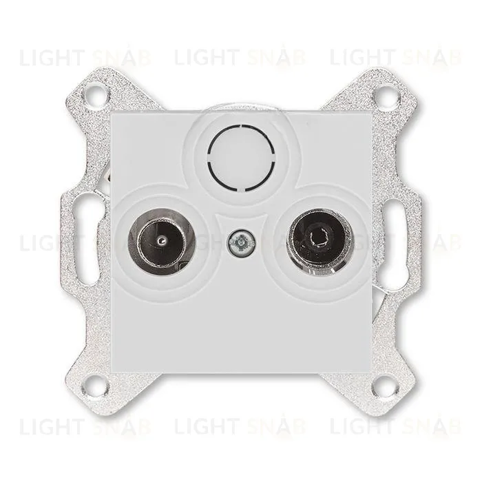 Розетка TV-R проходная ABB Levit, серый 2CHH083607A6016 2CHH083607A6016