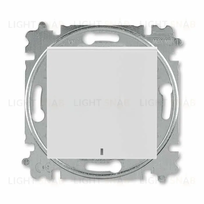 Переключатель одноклавишный с подсветкой ABB Levit (с 2-х мест) 10А, серый-белый 2CHH590646A6016 2CHH590646A6016