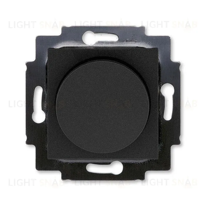 Светорегулятор поворотно-нажимной ABB Levit LED, 2-400 Вт, антрацит-дымчатый чёрный 2CKA006512A0345+2CHH940123A4063 2CKA006512A0345 + 2CHH940123A4063