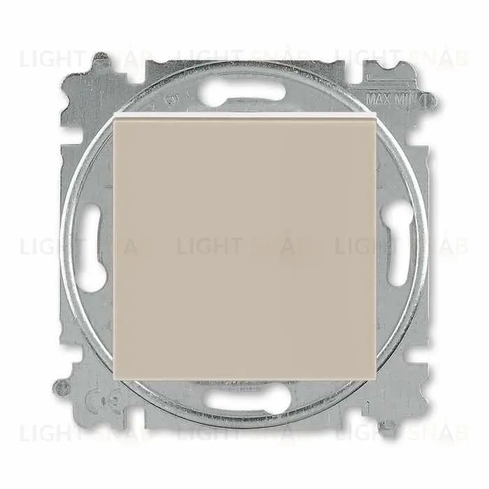 Переключатель одноклавишный ABB Levit (с 2-х мест) 10А, кофе макиато-белый 2CHH590645A6018 2CHH590645A6018