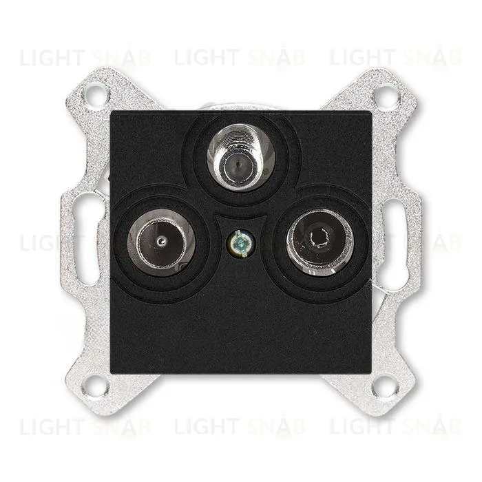 Розетка TV-R-SAT единственная ABB Levit антрацит 2CHH083303A6063 2CHH083303A6063