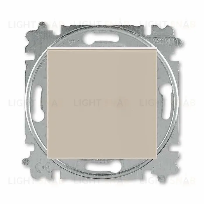 Выключатель одноклавишный перекрестный ABB Levit (из 3-х мест), 10А, кофе макиато-белый 2CHH590745A6018 2CHH590745A6018