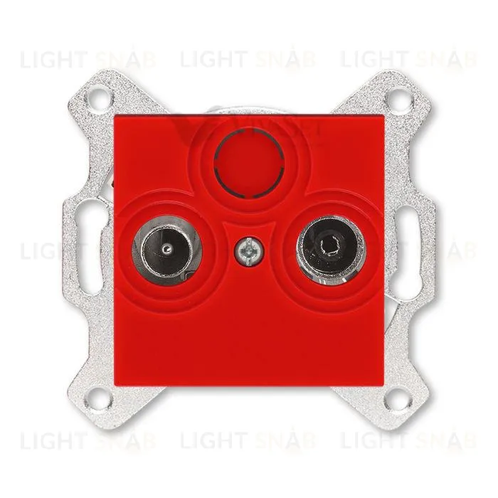 Розетка TV-R проходная ABB Levit, красный 2CHH083607A6065 2CHH083607A6065