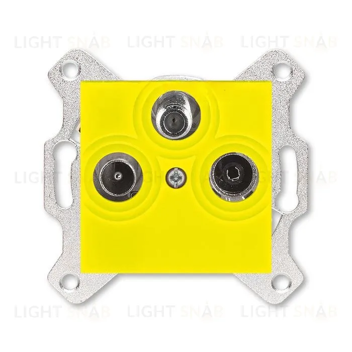 Розетка TV-R-SAT единственная ABB Levit, желтый 2CHH083303A6064 2CHH083303A6064