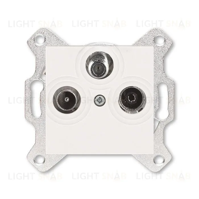 Розетка TV-R-SAT единственная ABB Levit, жемчуг 2CHH083303A6068 2CHH083303A6068