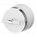 Выключатель поворотный двухклавишный 10А/250В Werkel Vintage белый матовый-хром a058777 a058777