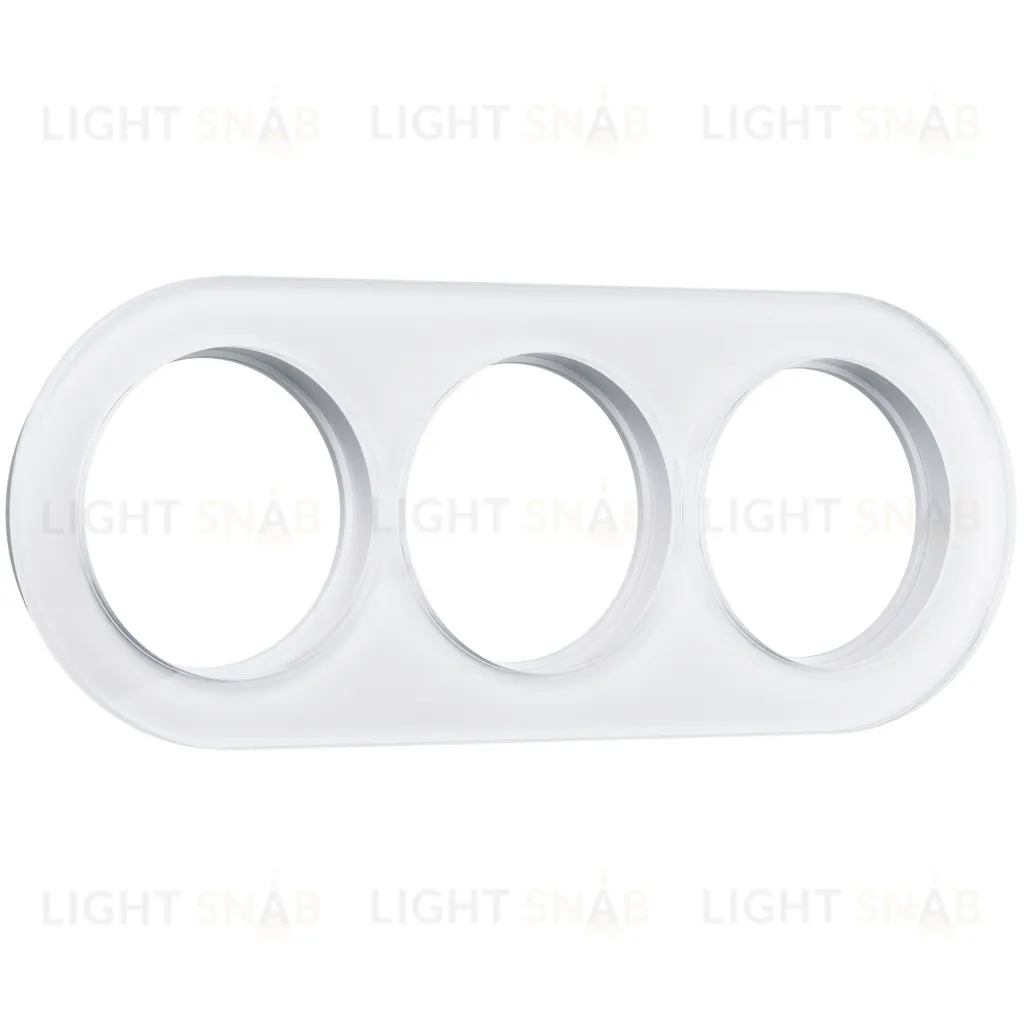 Рамка тройная Werkel Favorit Runda белое стекло a051635 a051635