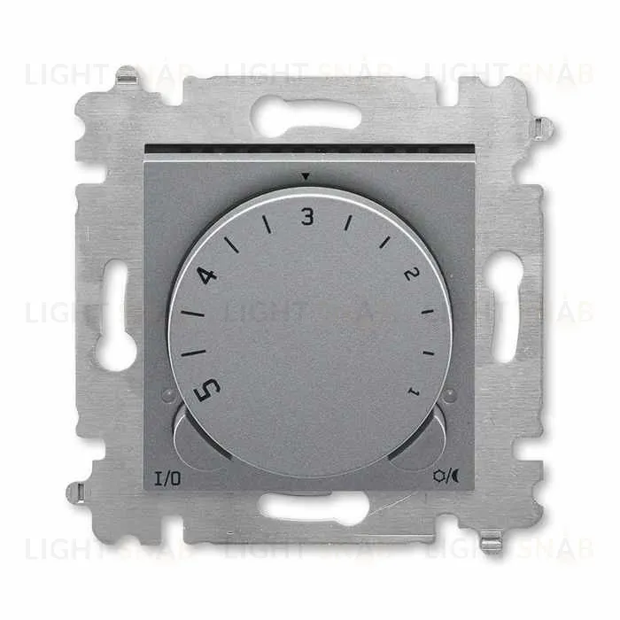 Терморегулятор теплого пола ABB Levit с датчиком, 16А, сталь-дымчатый чёрный 2CHH920003A6069+2CHU919010A4000 2CHH920003A6069 + 2CHU919010A4000