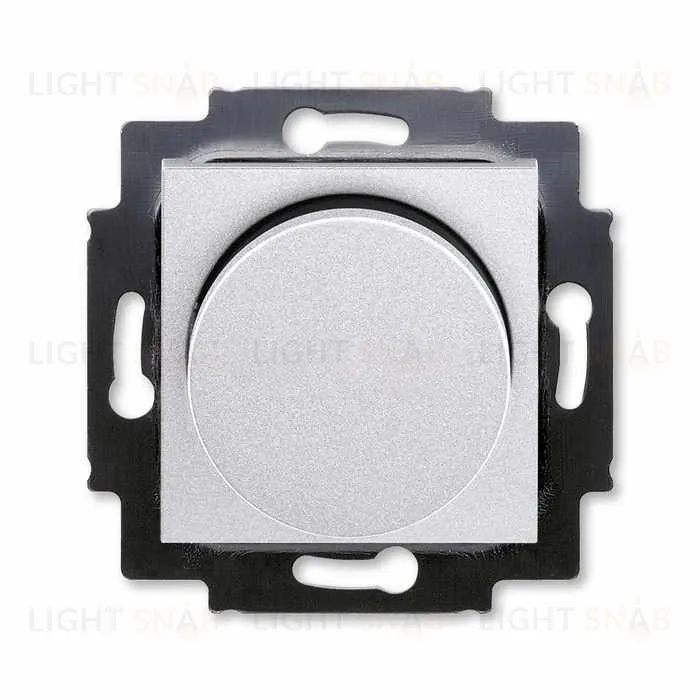Светорегулятор поворотно-нажимной ABB Levit LED, 2-400 Вт, серебро-дымчатый чёрный 2CKA006512A0345+2CHH940123A4070 2CKA006512A0345 + 2CHH940123A4070
