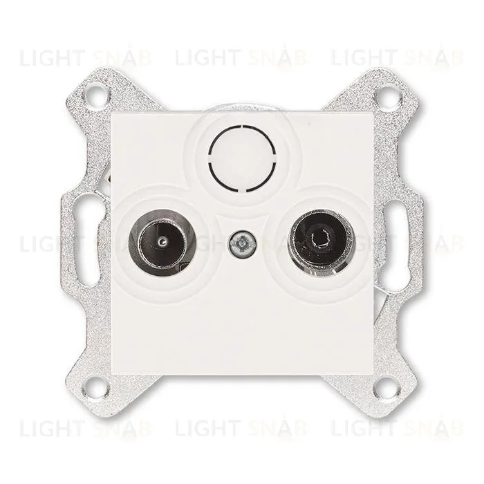 Розетка TV-R проходная ABB Levit, жемчуг 2CHH083607A6068 2CHH083607A6068