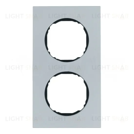 Рамка двойная для установки заподлицо Berker R.8 анодированный алюминий 10122674 10122674