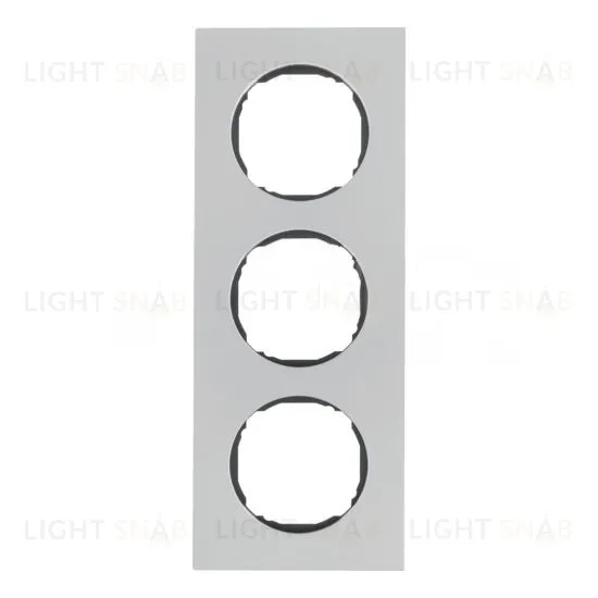 Рамка тройная для установки заподлицо Berker R.8 нержавеющая сталь 10132614 10132614