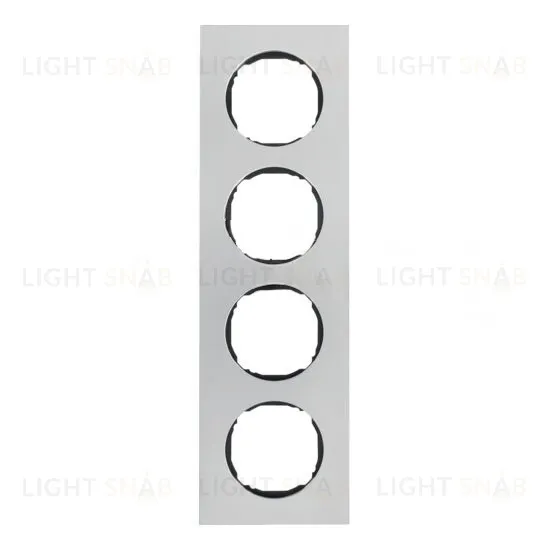 Рамка четверная для установки заподлицо Berker R.8 нержавеющая сталь 10142614 10142614