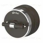 Переключатель поворотный одноклавишный 10А/250В Werkel Vintage мокко матовый-хром a055915 a055915