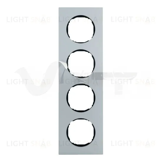 Рамка четверная для установки заподлицо Berker R.8 анодированный алюминий 10142674 10142674