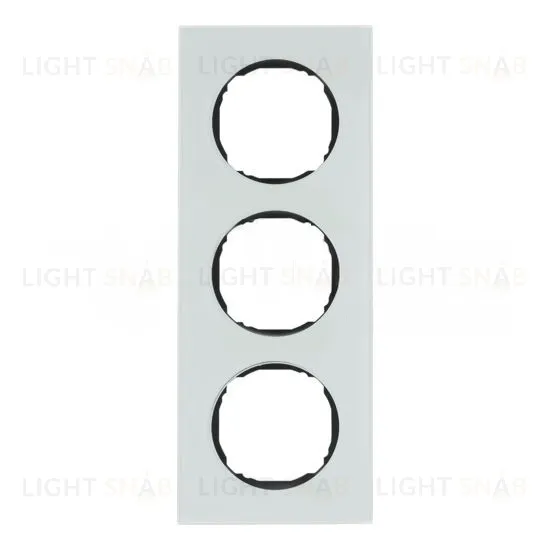 Рамка тройная для установки заподлицо Berker R.8 стекло полярная белизна 10132609 10132609