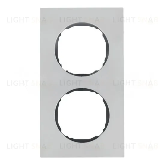 Рамка двойная для установки заподлицо Berker R.8 нержавеющая сталь 10122614 10122614