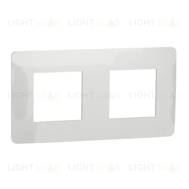 Рамка двойная Schneider Electric Unica Studio, белый NU200418 NU200418
