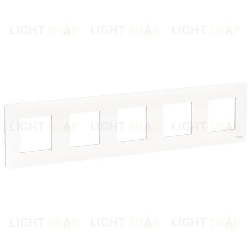 Рамка пятерная Schneider Electric Unica Studio, белый NU201018 NU201018