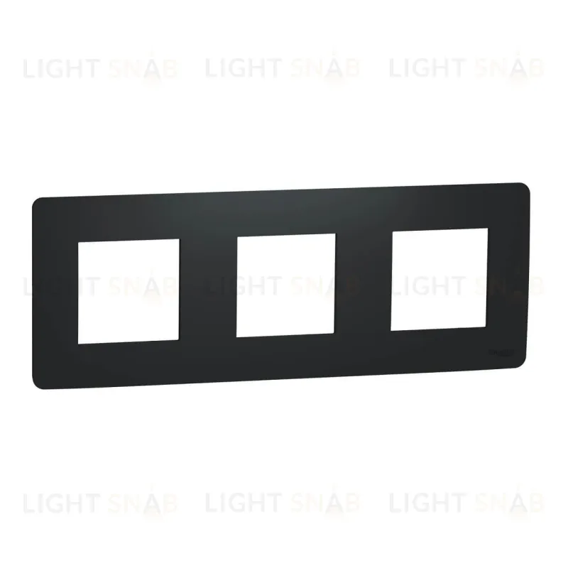 Рамка тройная Schneider Electric Unica Studio, антрацит NU200654 NU200654