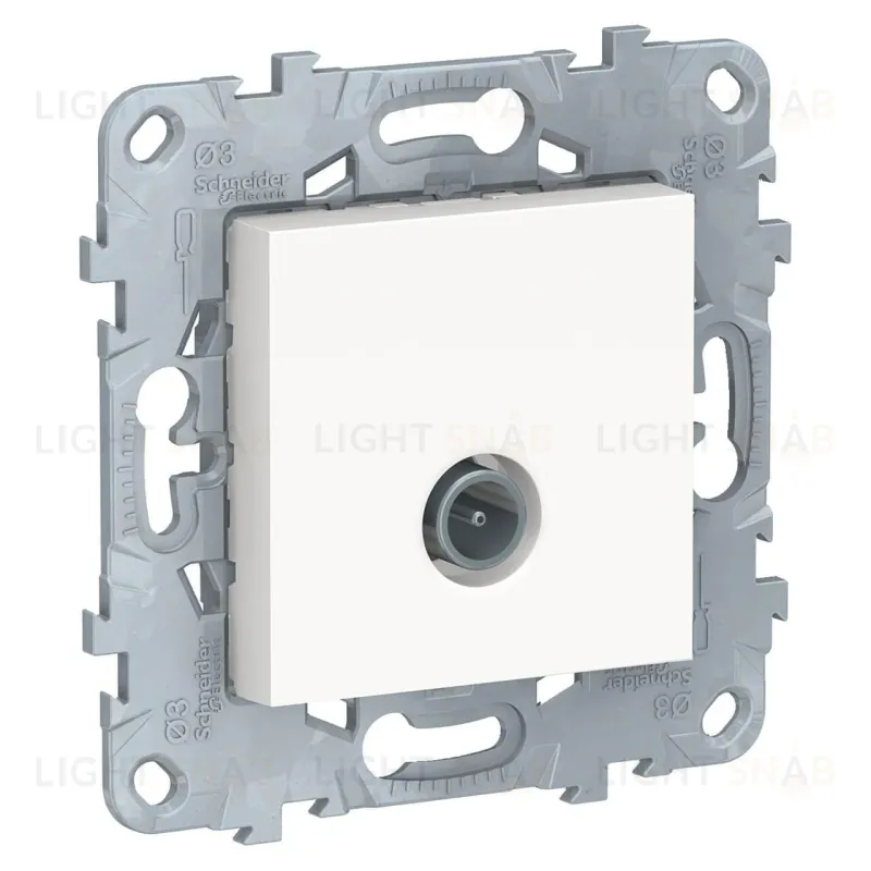 Розетка TV одиночная (звезда), Schneider Unica New, белый NU546218 NU546218