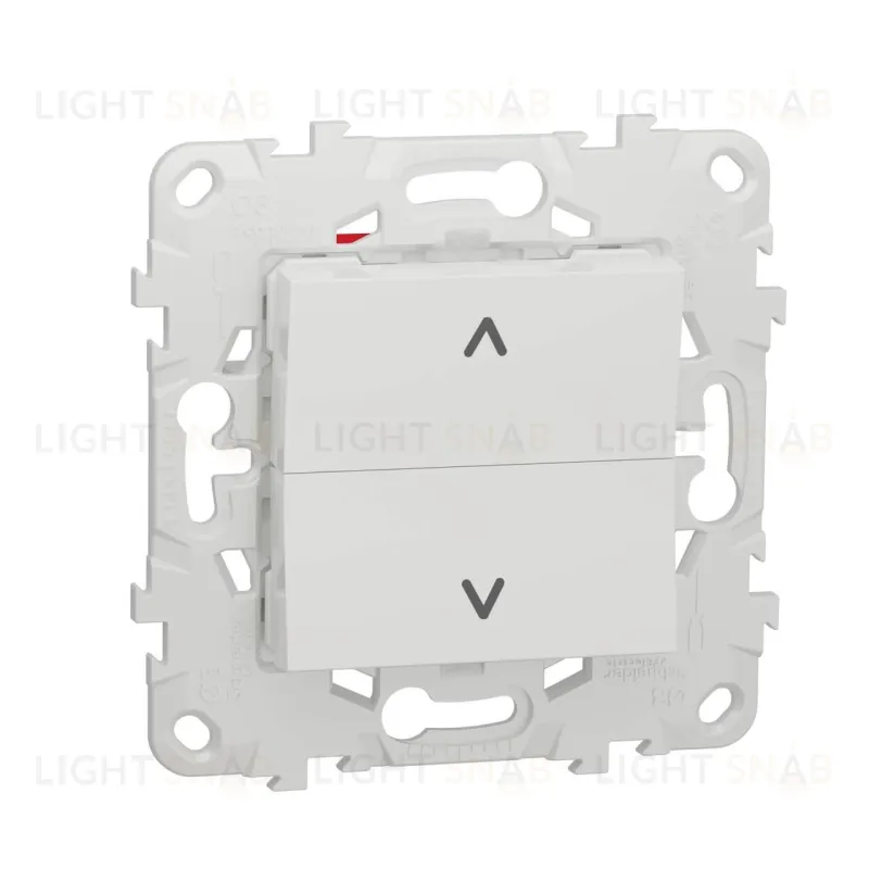 Кнопочный выключатель управления для жалюзи и рольставней 6А/250 В~ Schneider Unica New, белый NU520718 NU520718