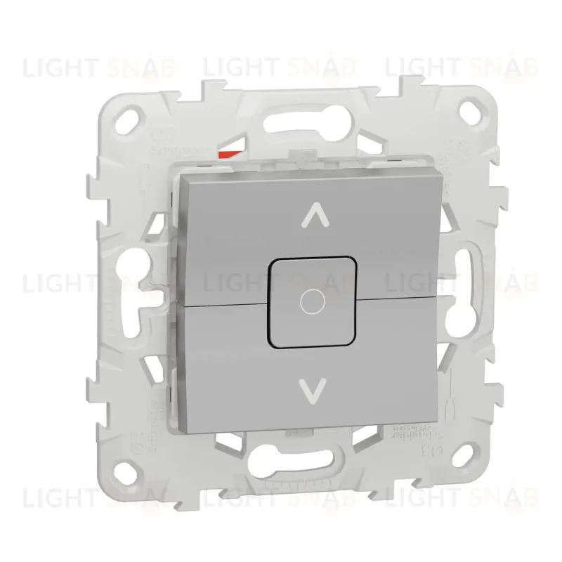 Выключатель управления для жалюзи и рольставней 6А/250 В~ Schneider Unica New, алюминий NU520830 NU520830