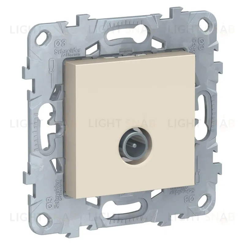 Розетка TV оконечная Schneider Unica New, бежевый NU546444 NU546444