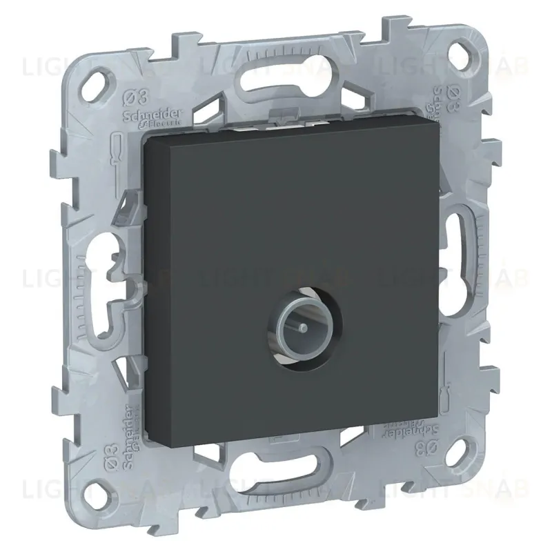 Розетка TV одиночная (звезда), Schneider Unica New, антрацит NU546254 NU546254