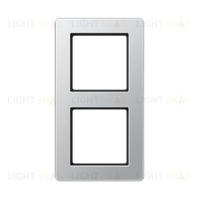 Рамка двойная Jung A Flow алюминий AF582BFAL AF582BFAL