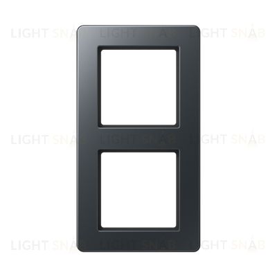 Рамка двойная Jung A Flow антрацит матовый AF582BFANM AF582BFANM