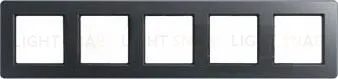 Рамка пятерная Jung A Flow антрацит матовый AF585BFANM AF585BFANM