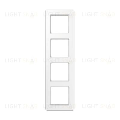 Рамка четверная Jung A Flow белый глянцевый AF584BFWW AF584BFWW