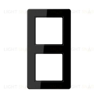 Рамка двойная Jung A Flow черный глянцевый AF582BFSW AF582BFSW